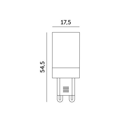 LED Żarówka G9/4W/230V 3000K