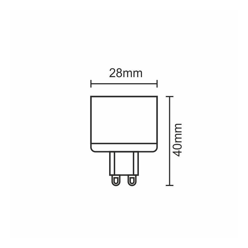 LED Żarówka G9/5W/230V 2800K