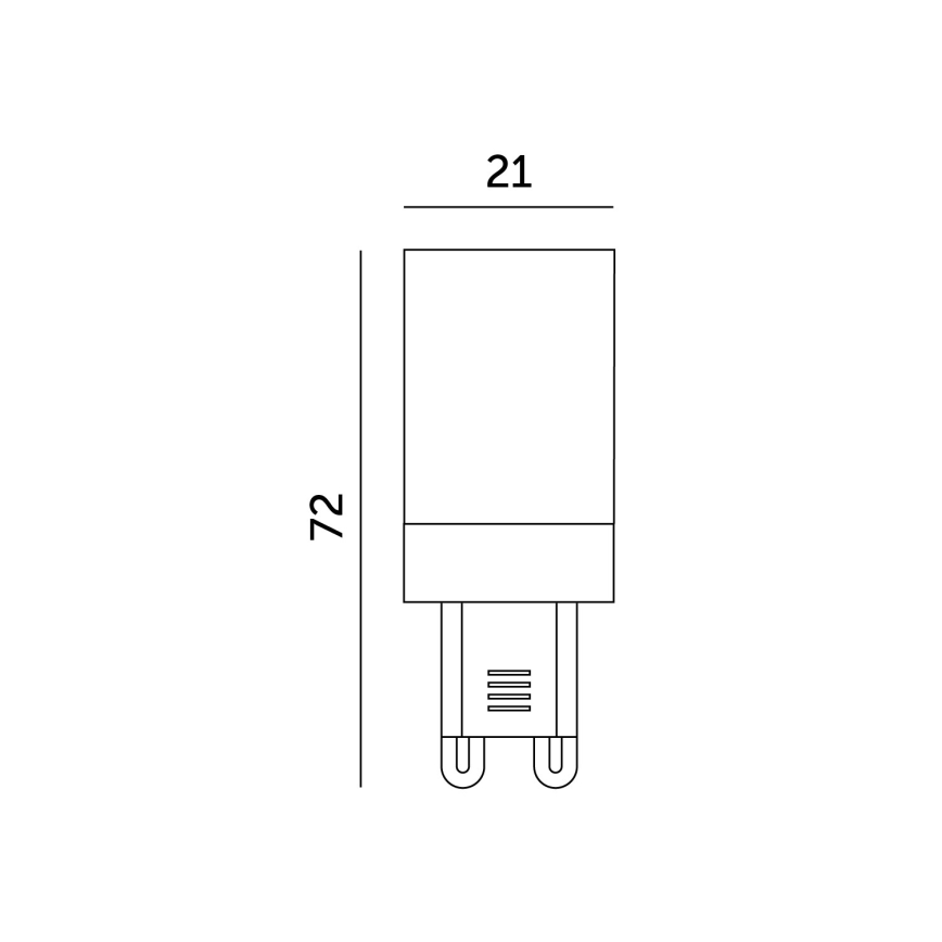LED Żarówka G9/6W/230V 6000K