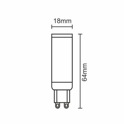 LED Żarówka G9/7W/230V 2800K