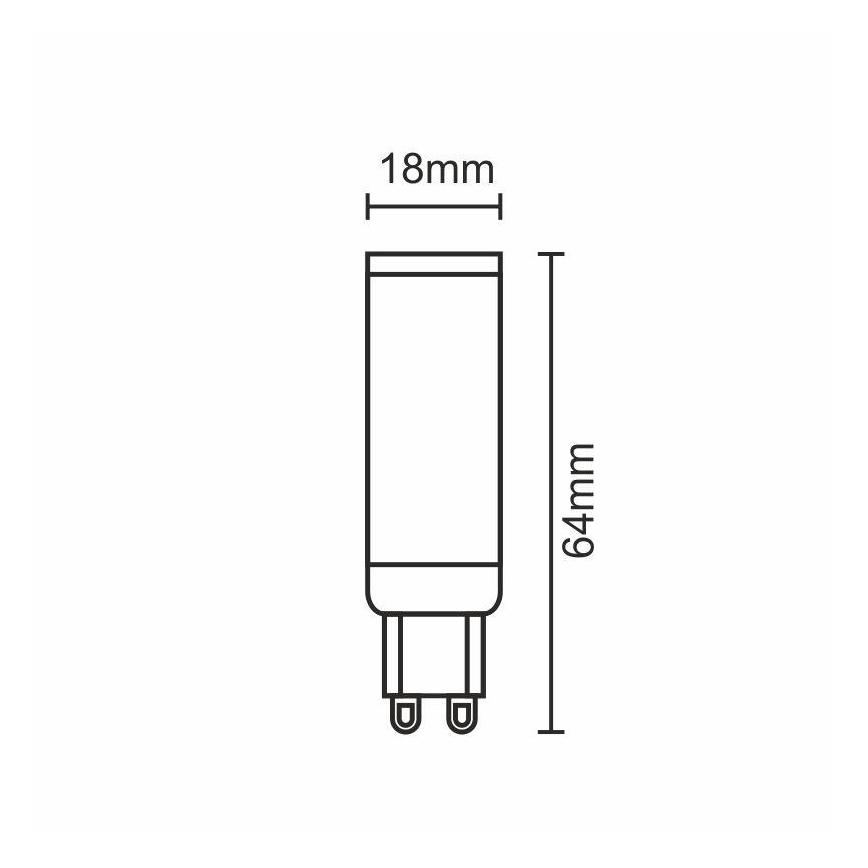 LED Żarówka G9/7W/230V 4000K