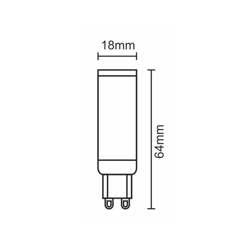 LED Żarówka G9/7W/230V 6000K
