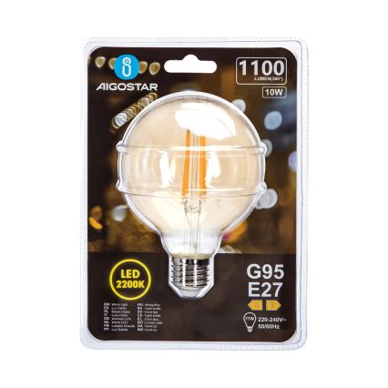 LED Żarówka G95 E27/10W/230V 2200K - Aigostar