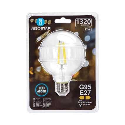 LED Żarówka G95 E27/12W/230V 6500K - Aigostar