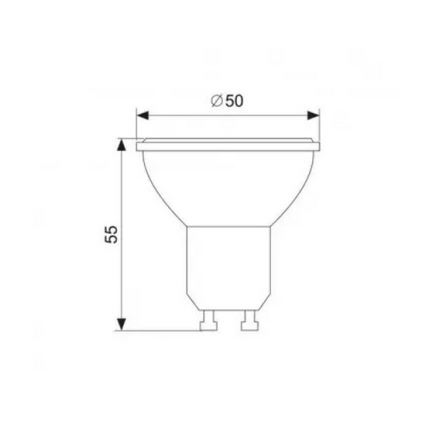 LED Żarówka GU10/1,5W/230V 4000K