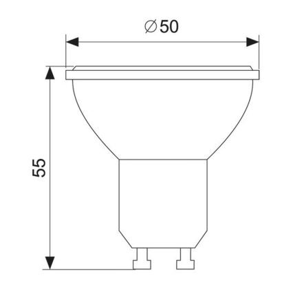 LED Żarówka GU10/1,5W/230V 6000K