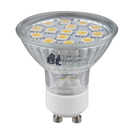 LED Żarówka GU10/3W/230V 3000K - Briloner 0436-150