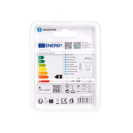 LED Żarówka GU10/6W/230V 3000K - Aigostar