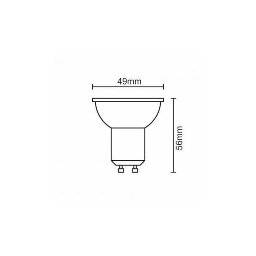 LED Żarówka GU10/6W/230V 4000K czarna
