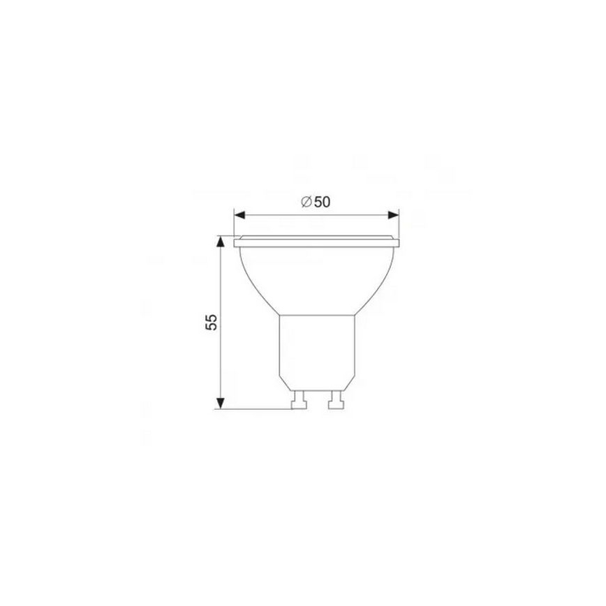 LED Żarówka GU10/7W/230V 6500K