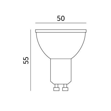 LED Żarówka GU10/8,5W/230V 3000K