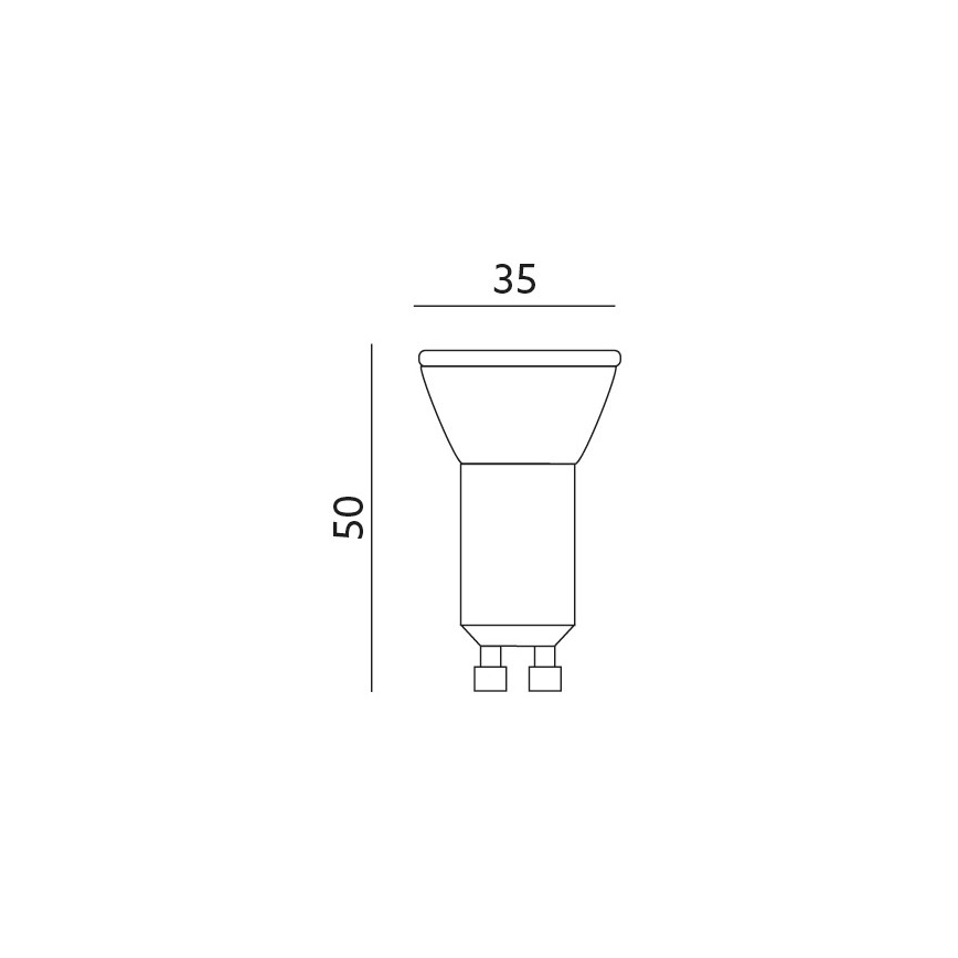 LED Żarówka GU10-MR11/4W/230V 3000K