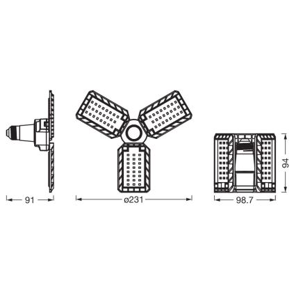 LED Żarówka HIGHBAY E27/17W/230V 4000K - Ledvance