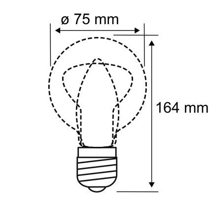 LED Żarówka INNER B75 E27/3,5W/230V 1800K - Paulmann 28877