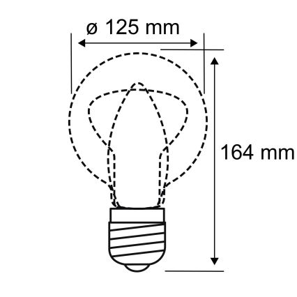 LED Żarówka INNER G125 E27/3,5W/230V 1800K - Paulmann 28875