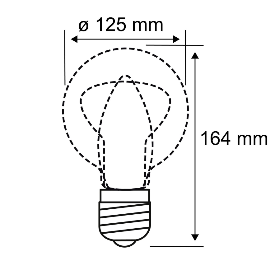 LED Żarówka INNER G125 E27/3,5W/230V 1800K - Paulmann 28875