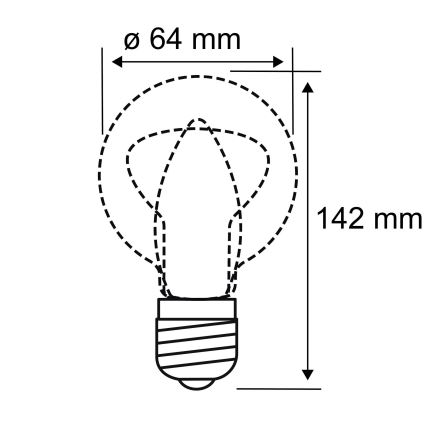 LED Żarówka INNER ST64 E27/3,5W/230V 1800K - Paulmann 28880