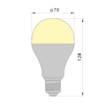 LED Żarówka LEDSTAR A70 E27/18W/230V 3000K