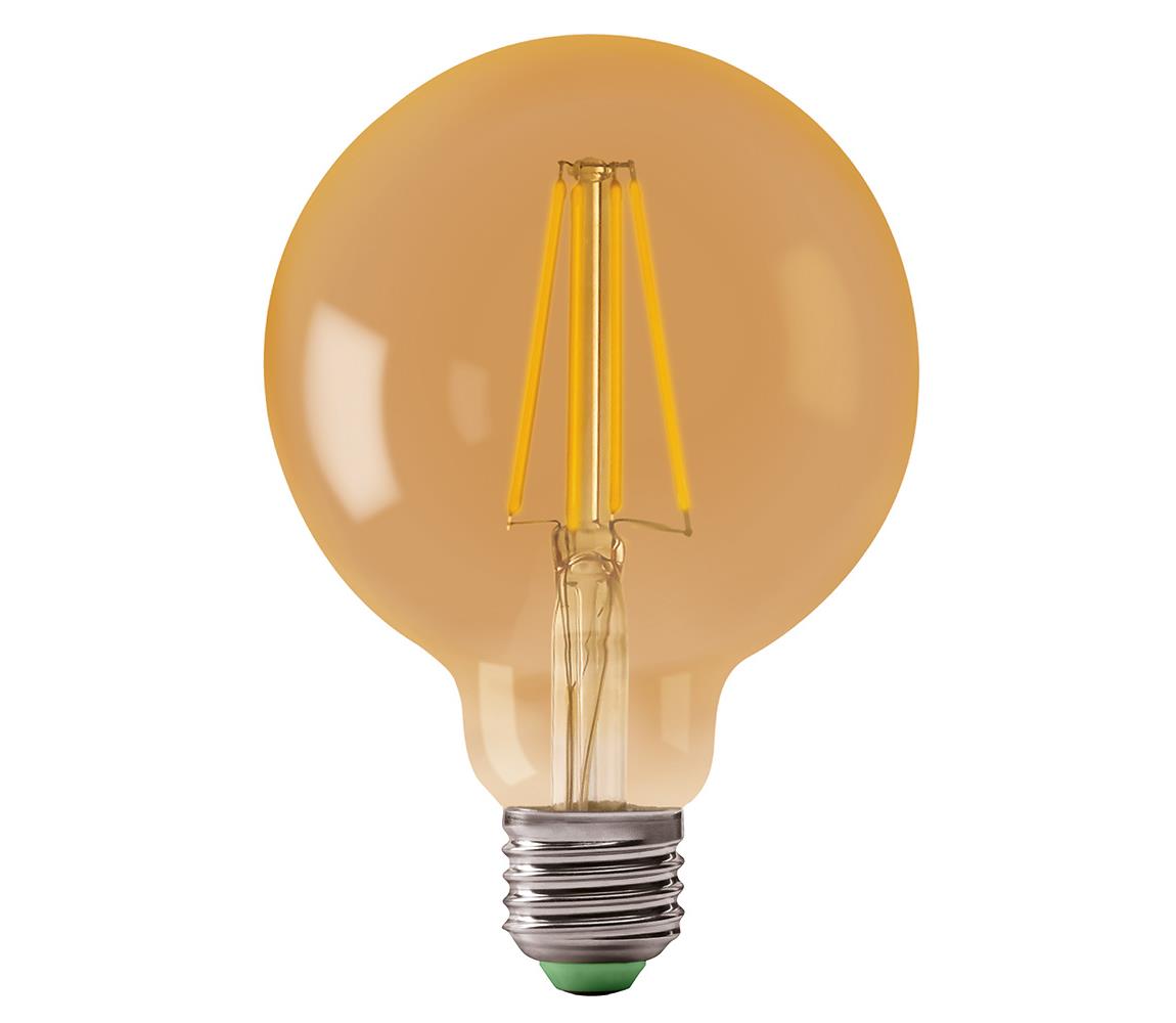 LED Żarówka LEDSTAR AMBER G80 E27/8W/230V 2200K