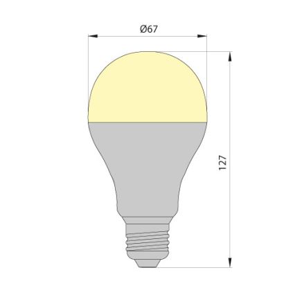 LED Żarówka LEDSTAR ECO E27/12W/230V