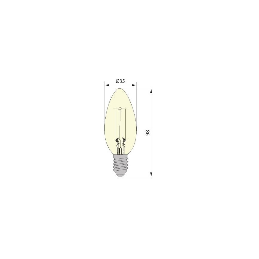 LED Żarówka LEDSTAR VINTAGE E14/5W/230V 4000K