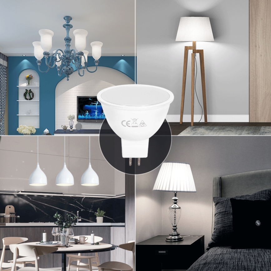 LED Żarówka MR16 GU5,3/4W/12V 6500K - Aigostar