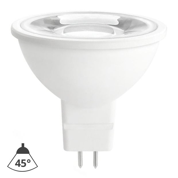 LED Żarówka MR16 GU5,3/6W/12V 4000K 45° biała