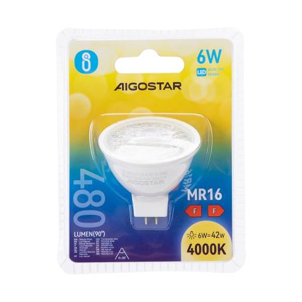 LED Żarówka MR16 GU5,3/6W/12V 4000K - Aigostar