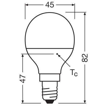 LED Żarówka P40 E14/4,9W/230V 4000K - Osram