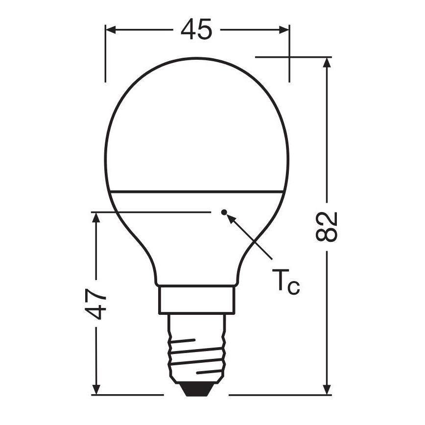 LED Żarówka P40 E14/4,9W/230V 4000K - Osram