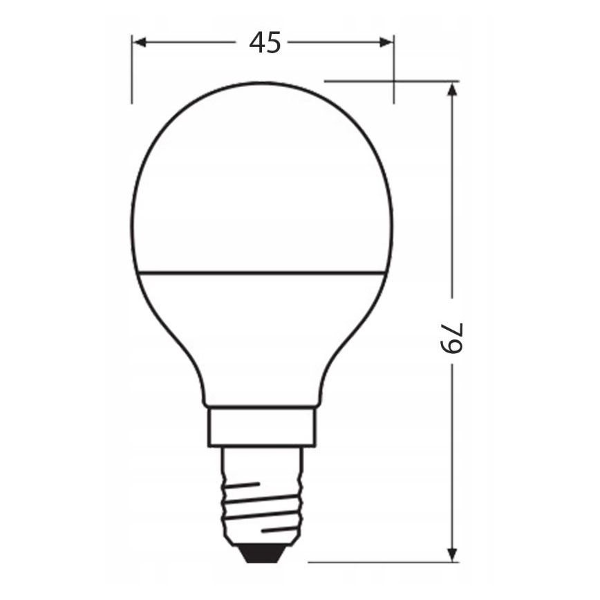 Żarówka LED z recyklingowanego plastiku P45 E14/4,9W/230V 4000K - Osram