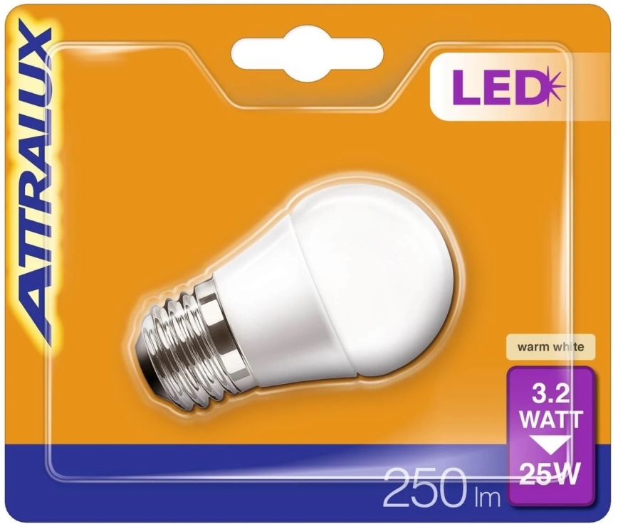 LED Żarówka P45 E27/3,2W/230V 2700K - Attralux