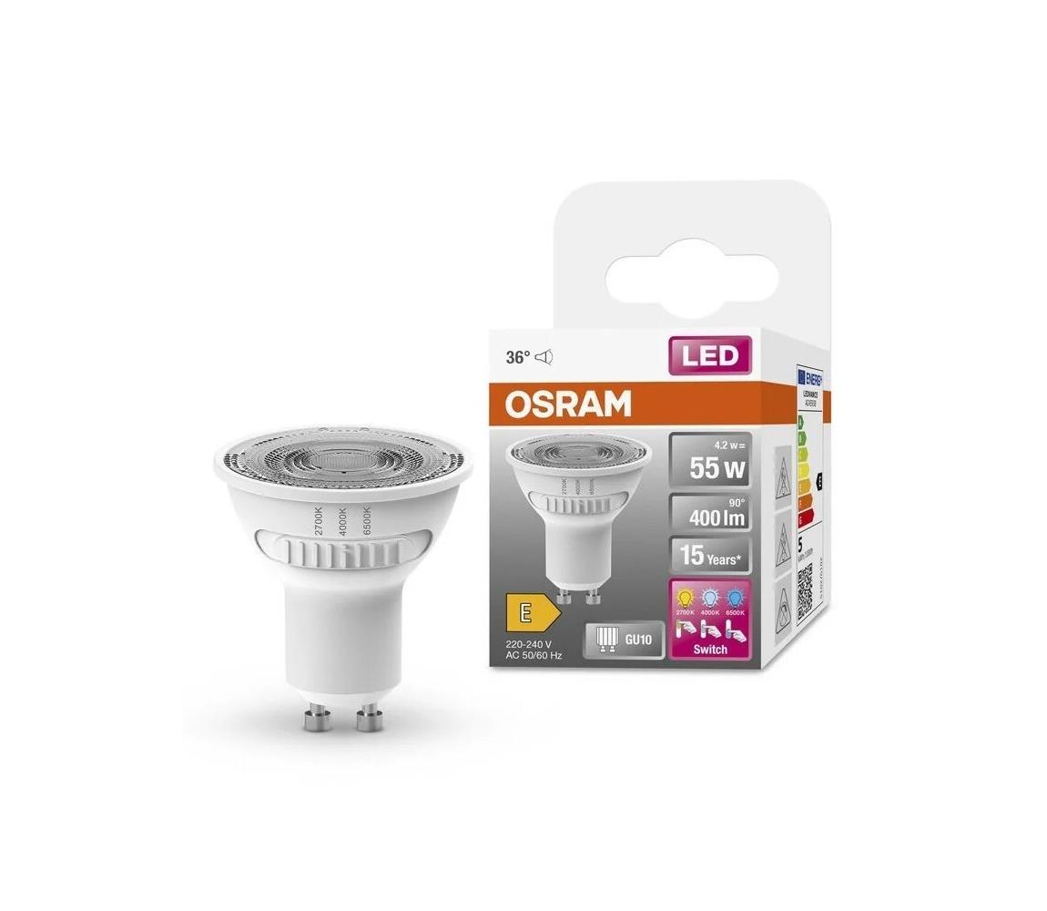 LED Żarówka PAR16 GU10/4,2W/230V 2700/4000/6500K 36° - Osram
