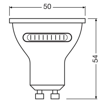 LED Żarówka PAR16 GU10/4,2W/230V 2700/4000/6500K 36° - Osram
