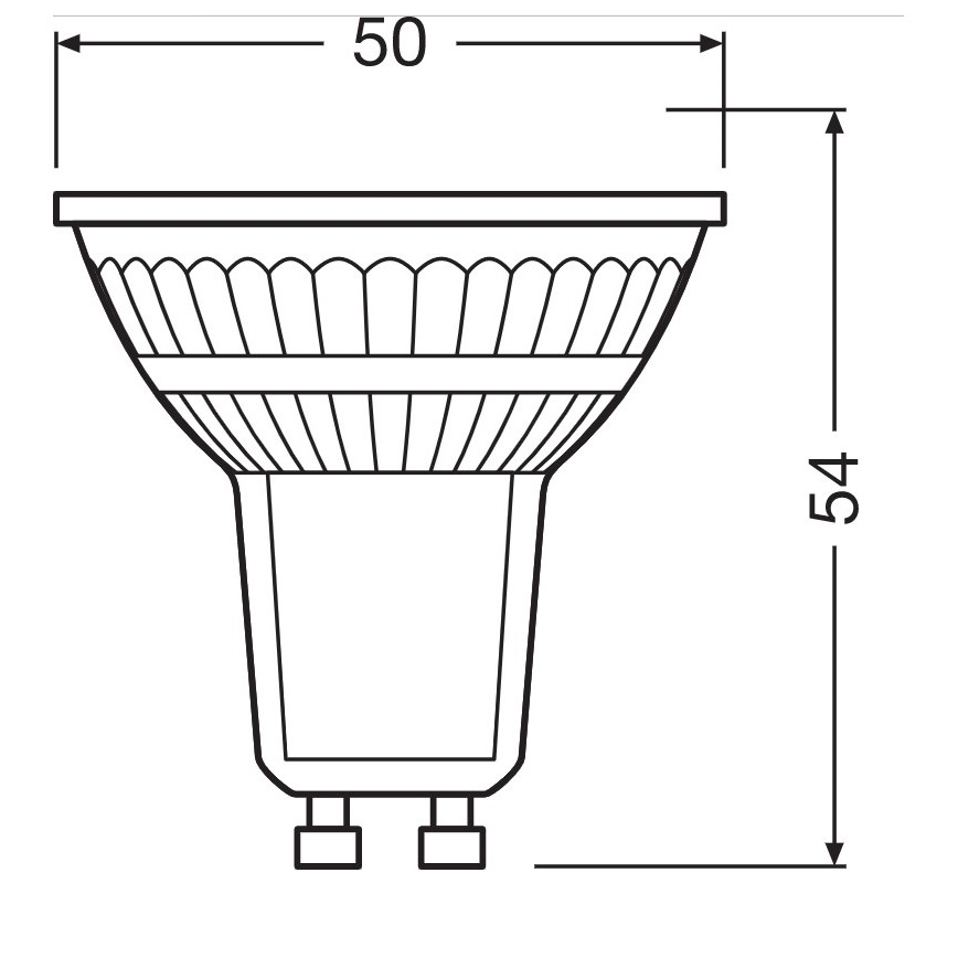 LED Żarówka PAR16 GU10/4,5W/230V 2700K - Osram