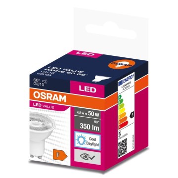 LED żarówka PAR16 GU10/4,5W/230V 6500K 60° - Osram