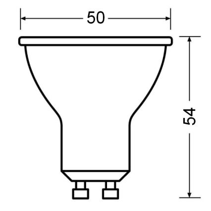 LED Żarówka PAR16 GU10/6,9W/230V 4000K