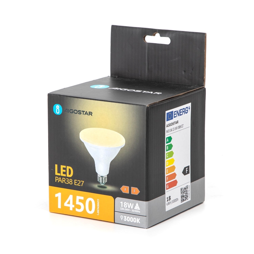 LED Żarówka PAR38 E27/18W/230V 3000K - Aigostar