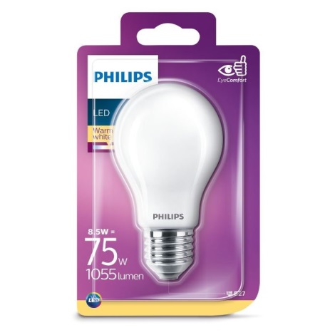 LED Żarówka Philips A60 E27/8,5W/230V 2700K