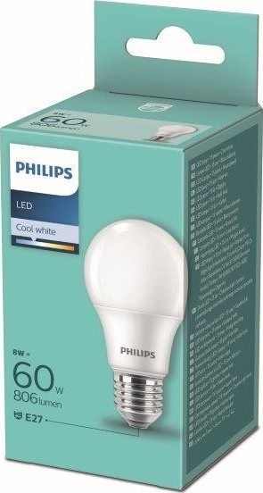 LED Żarówka Philips A60 E27/8W/230V 4000K
