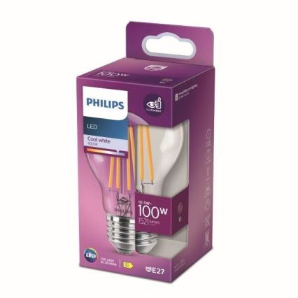 LED Żarówka Philips E27/10,5W/230V 4000K