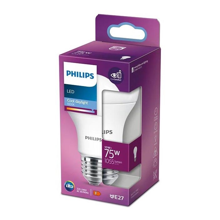 LED Żarówka Philips E27/10W/230V 6500K