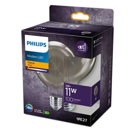 LED Żarówka Philips E27/2W/230V 1800K