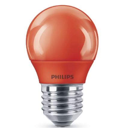 LED Żarówka Philips E27/3,1W/230V czerwona