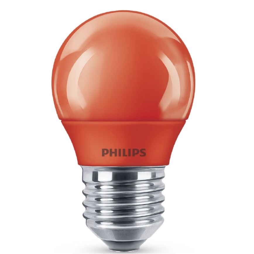 LED Żarówka Philips E27/3,1W/230V czerwona
