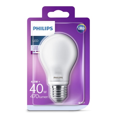 LED Żarówka Philips E27/4,5W/230V 4000K