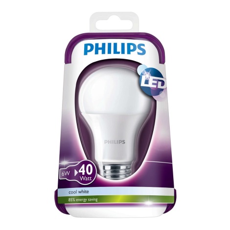 LED żarówka Philips E27/6W/230V