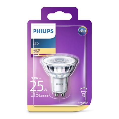 LED Żarówka Philips GU10/3,1W/230V 2700K