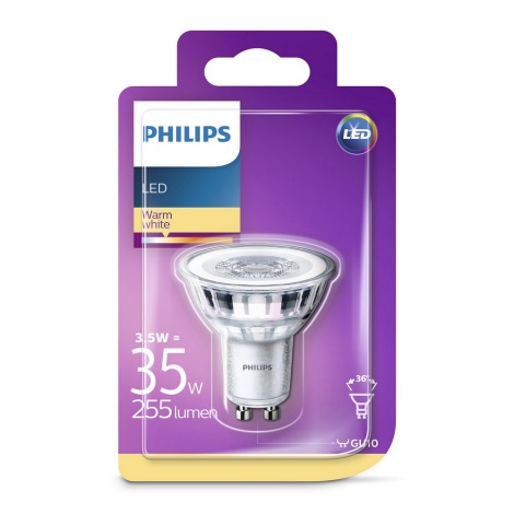 LED Żarówka Philips GU10/3,5W/230V 2700K
