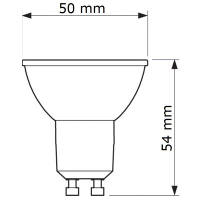 LED Żarówka Philips GU10/6,7W/230V 6500K